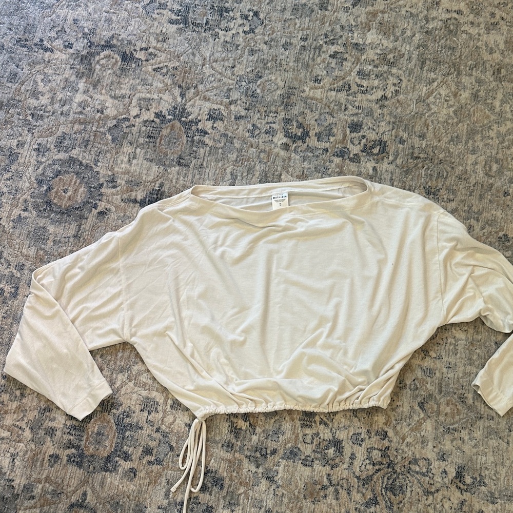 Athleta Cream Crop Top